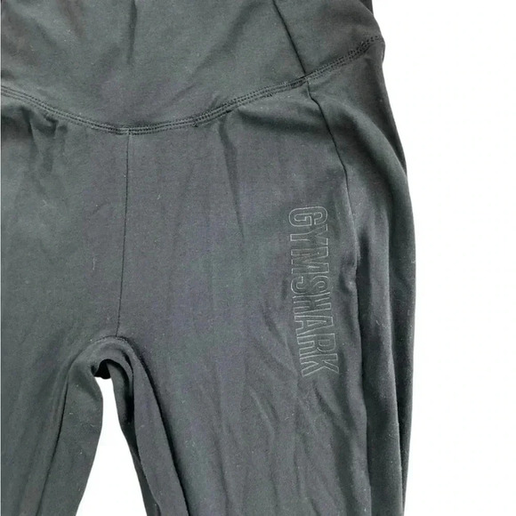 Gymshark Women's Solid Black Training Cropped Leggings Size Small With Ankle Cut - Picture 10 of 12